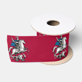 Flagge Moskaus (russische Hauptstadt) Satinband