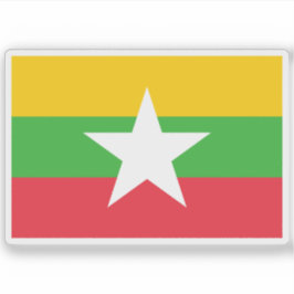 Flagge Myanmars Aufkleber