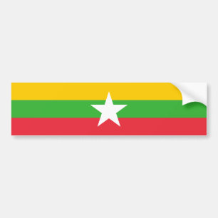 Flagge Myanmars Autoaufkleber