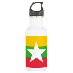 Flagge Myanmars Edelstahlflasche