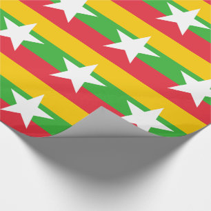 Flagge Myanmars Geschenkpapier