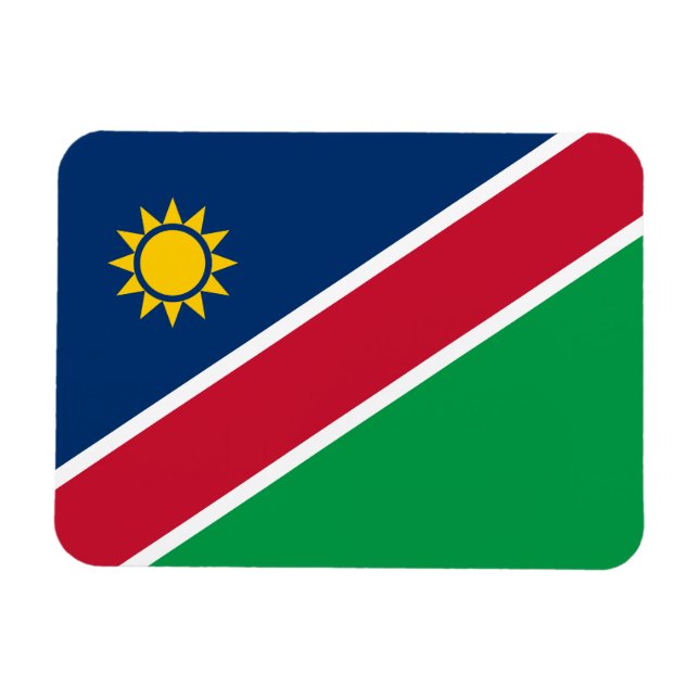 Flagge Namibias Magnet (Horizontal)