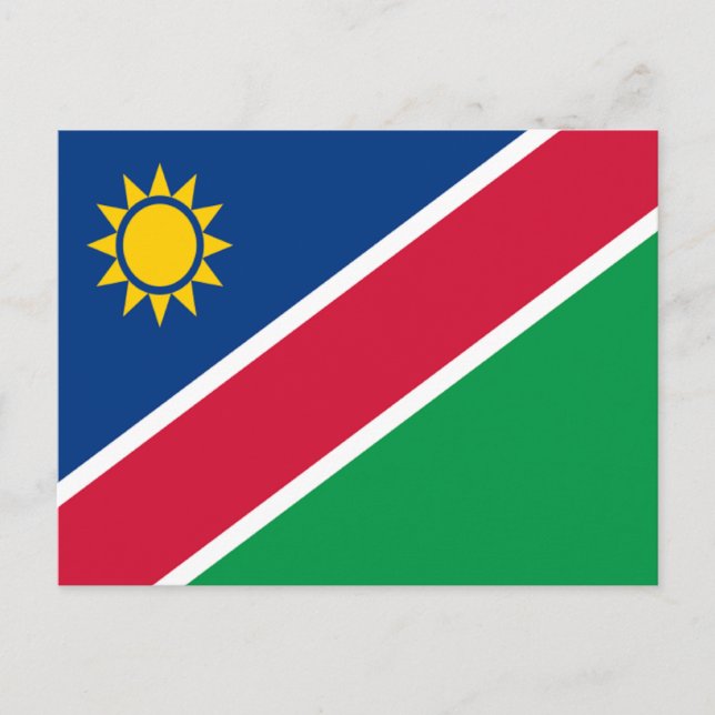 Flagge Namibias Postkarte (Vorderseite)