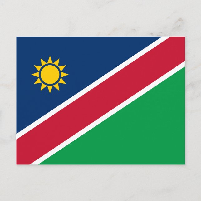 Flagge Namibias Postkarte (Vorderseite)