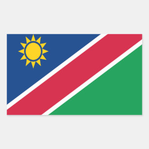 Flagge Namibias Rechteckiger Aufkleber