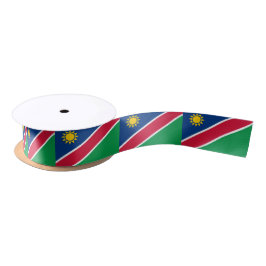Flagge Namibias (Südafrika) Satinband