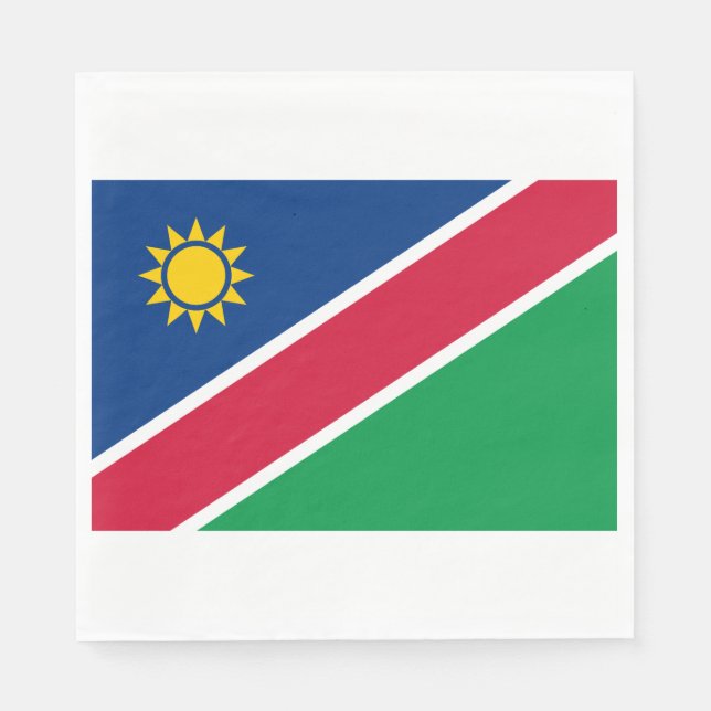 Flagge Namibias (Südafrika) Serviette (Vorderseite)