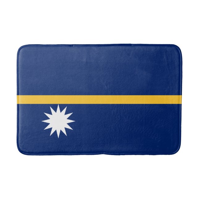 Flagge Naurus Badematte (Vorderseite)