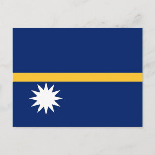 Flagge Naurus Postkarte