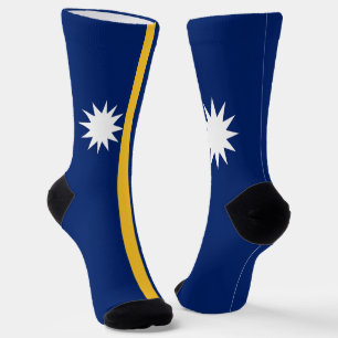 Flagge Naurus Socken