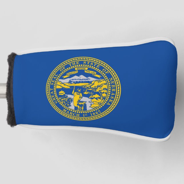 Flagge Nebraska Golf Headcover (Vorderseite)