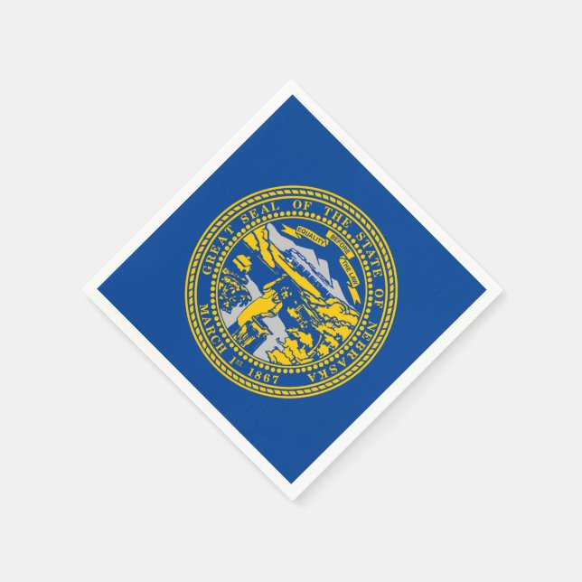 Flagge Nebraska Serviette (Ecke)