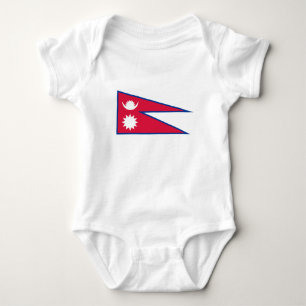 Flagge Nepals Baby Strampler