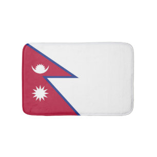 Flagge Nepals Badematte
