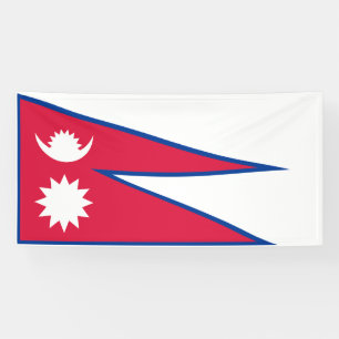 Flagge Nepals Banner