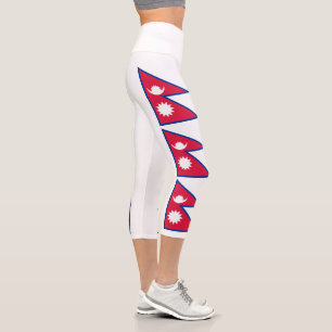 Flagge Nepals Capri Leggings