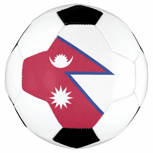 Flagge Nepals Fußball (Vorderseite)