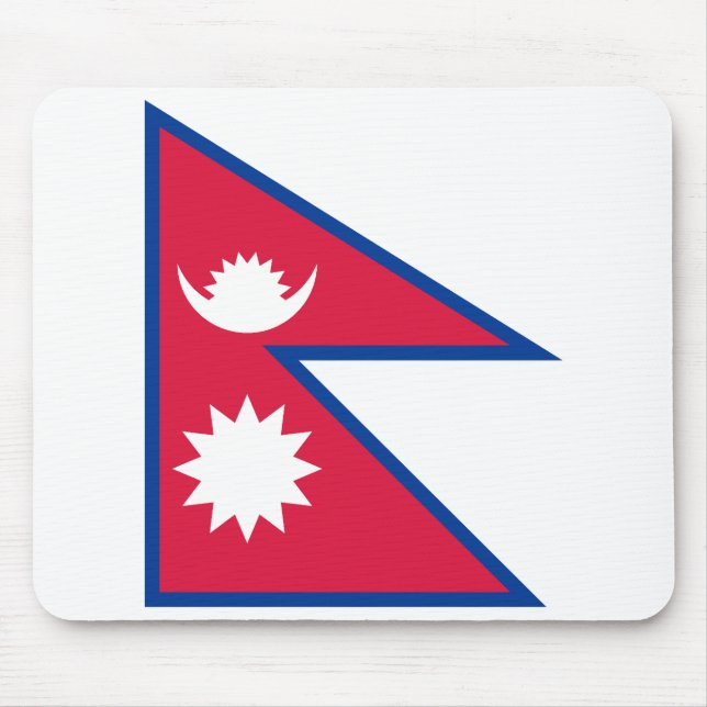 Flagge Nepals Mousepad (Vorne)