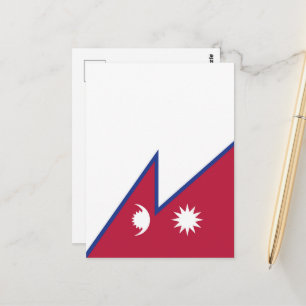 Flagge Nepals Postkarte