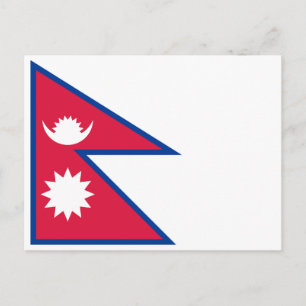 Flagge Nepals Postkarte