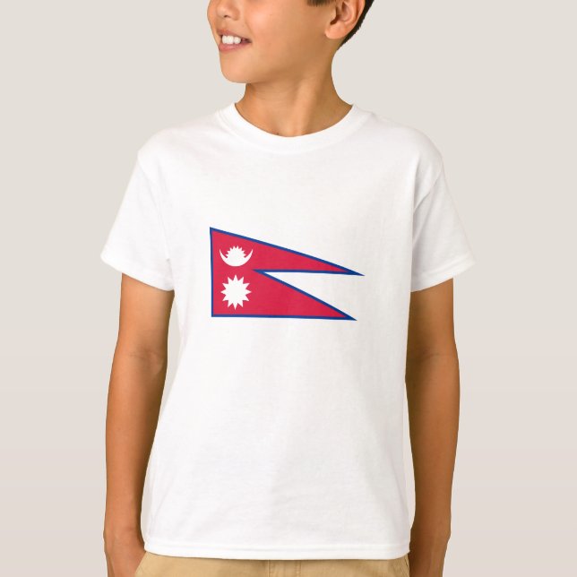 Flagge Nepals T-Shirt (Vorderseite)