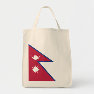 Flagge Nepals Tragetasche