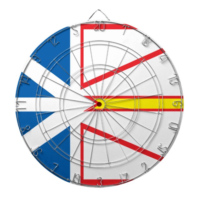 Flagge Neufundland Dartscheibe (vorne)
