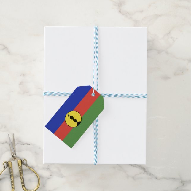 Flagge Neukaledoniens Geschenkanhänger (Mit Garn)