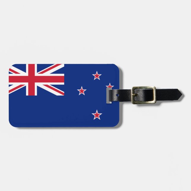 Flagge Neuseeland einfacher Identifikation Gepäckanhänger (Vorderseite horizontal)