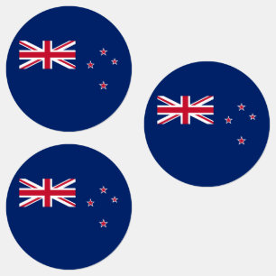 Flagge Neuseelands Etiketten