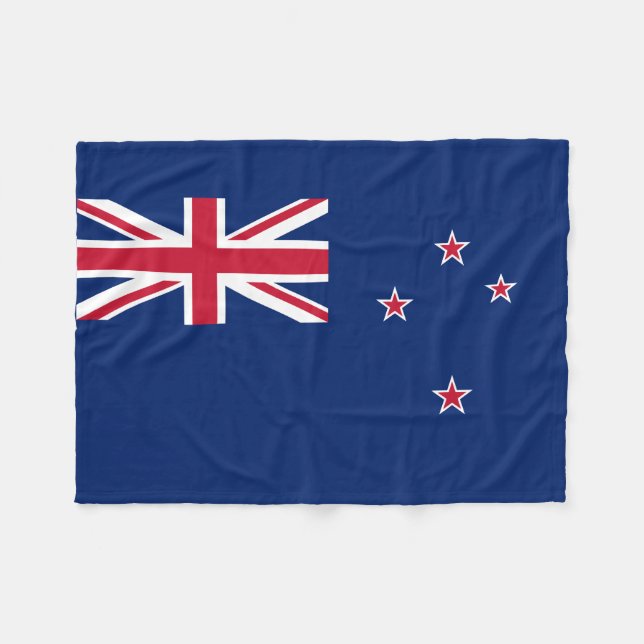 Flagge Neuseelands Fleecedecke (Vorderseite (Horizontal))