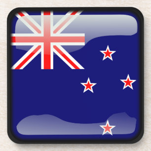 Flagge Neuseelands Getränkeuntersetzer