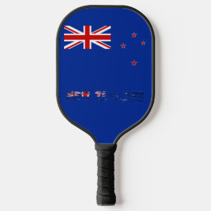 Flagge Neuseelands Pickleball Schläger