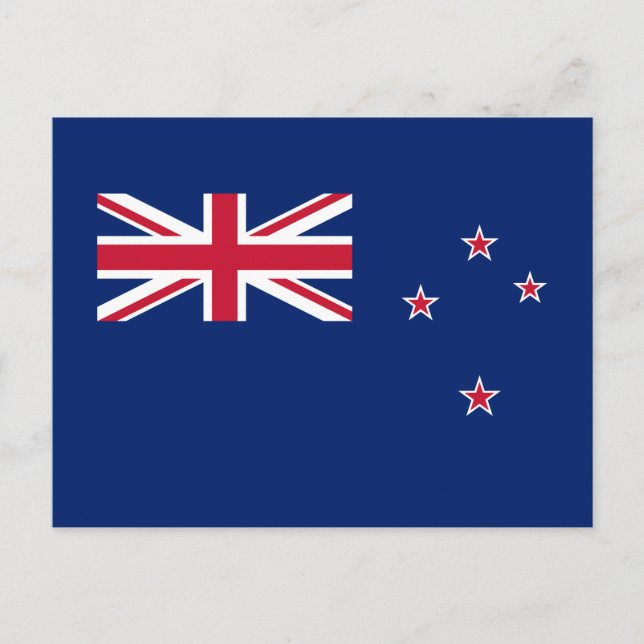Flagge Neuseelands Postkarte (Vorderseite)