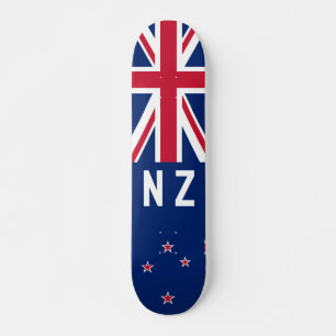 Flagge Neuseelands - stilisiert Skateboard