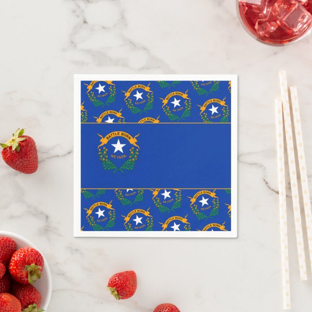 Flagge Nevadas, Nevadan-Fahne Serviette (Beispiel)