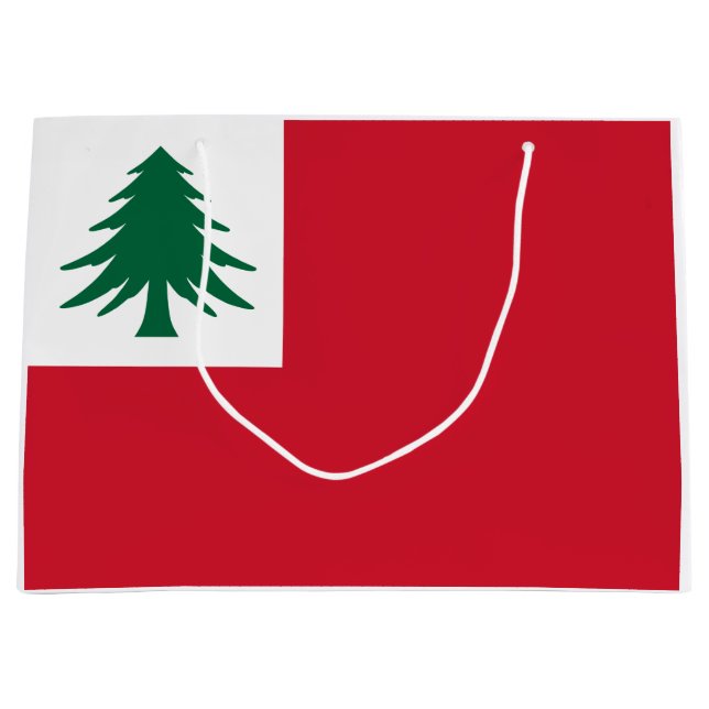 Flagge New England Große Geschenktüte (Vorderseite)