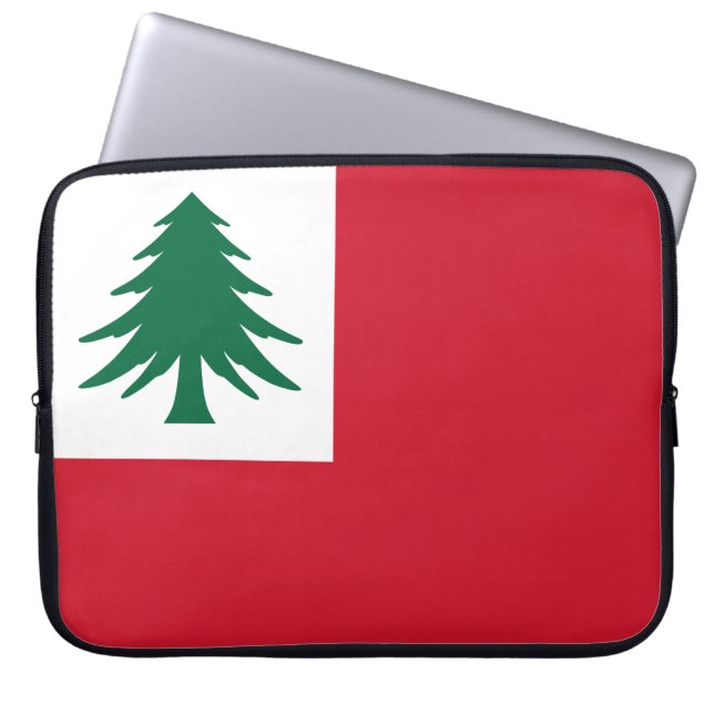 Flagge New England Laptopschutzhülle (Vorderseite)