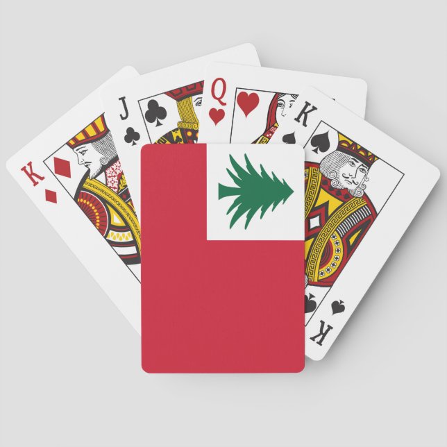 Flagge New England Spielkarten (Rückseite)