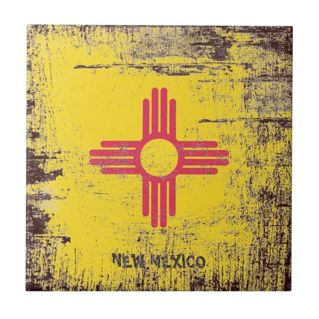 Flagge New Mexico Fliese (Vorderseite)