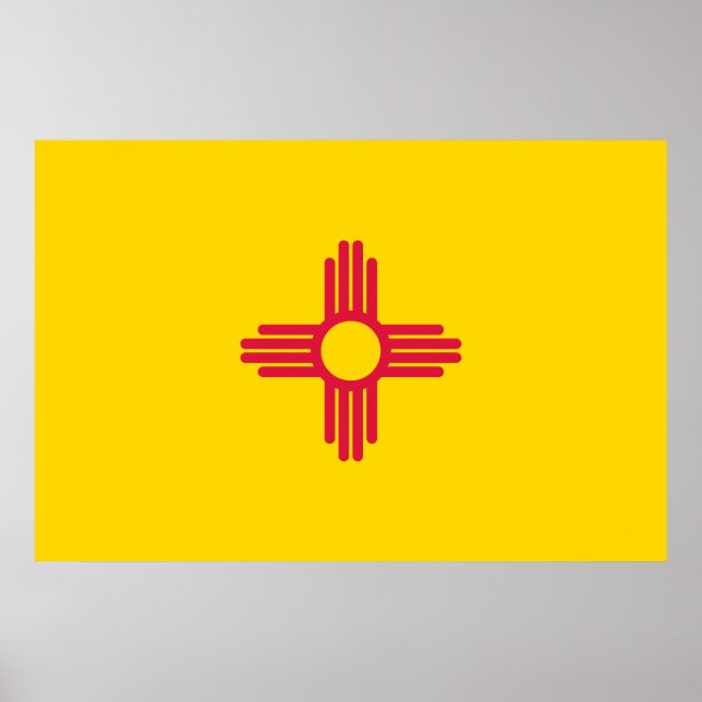 Flagge New Mexico Poster (Vorne)