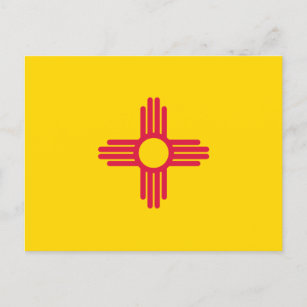 Flagge New Mexico Postkarte