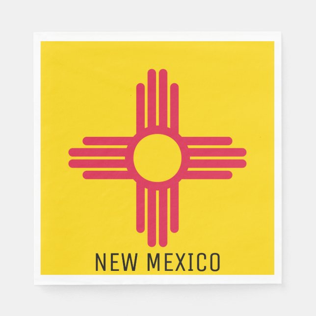 Flagge New Mexico Serviette (Vorderseite)