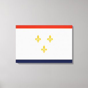 Flagge New Orleans (Louisiana, USA) Leinwanddruck