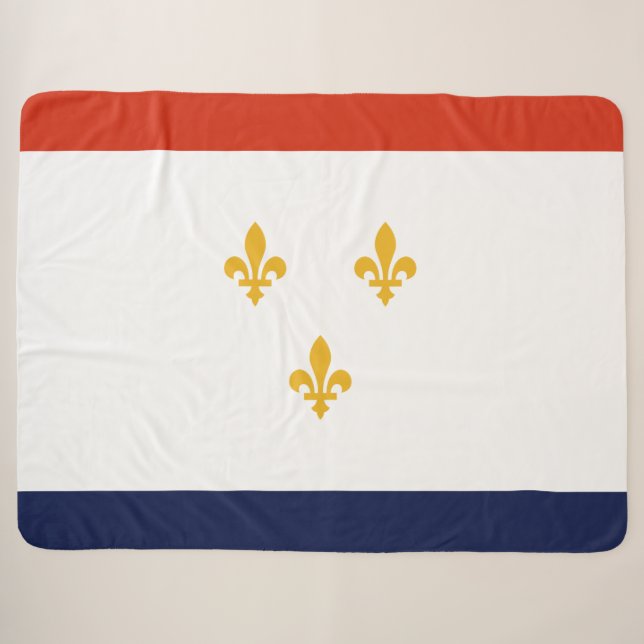 Flagge New Orleans (Louisiana, USA) Sherpadecke (Vorderseite (Horizontal))