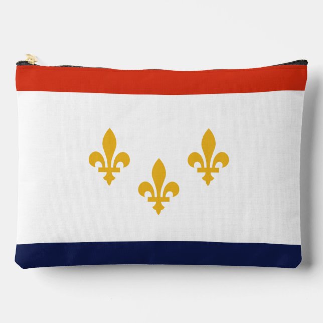 Flagge New Orleans, Louisiana Zubehörtasche (Vorderseite)