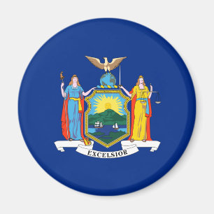 Flagge New Yorks Magnet