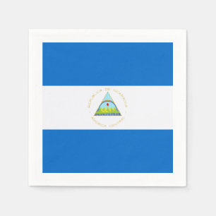 Flagge: Nicaragua Serviette