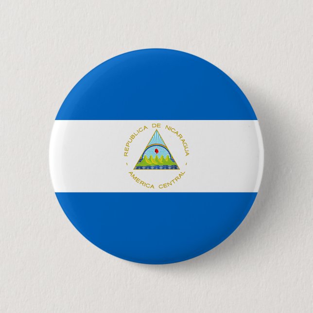 Flagge Nicaraguas Button (Vorderseite)