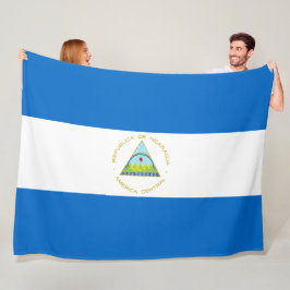 Flagge Nicaraguas Fleecedecke